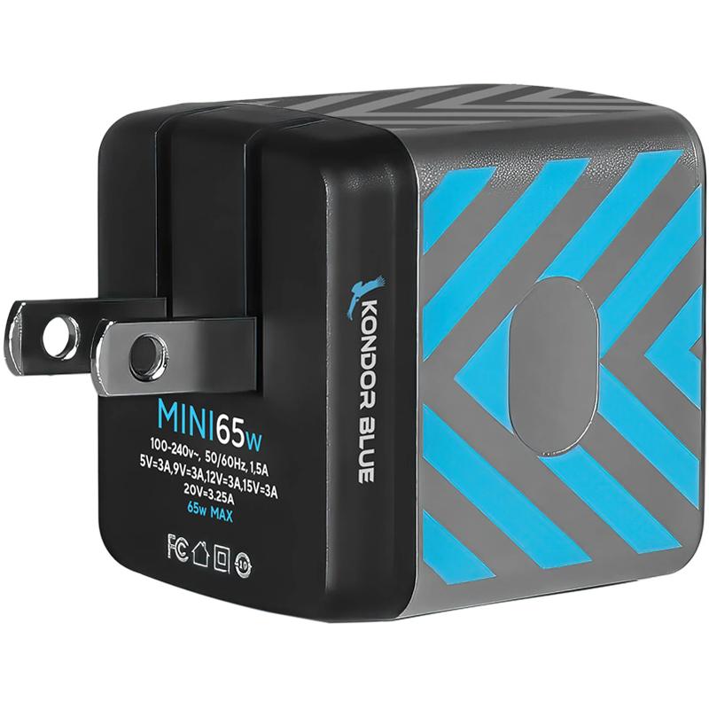 Kondor Blue USB-C PD 65W GaN II Wall Charger Brick